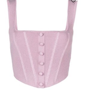 danielle guizio knitted corset